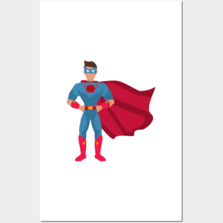 Super man charecter Posters and Art